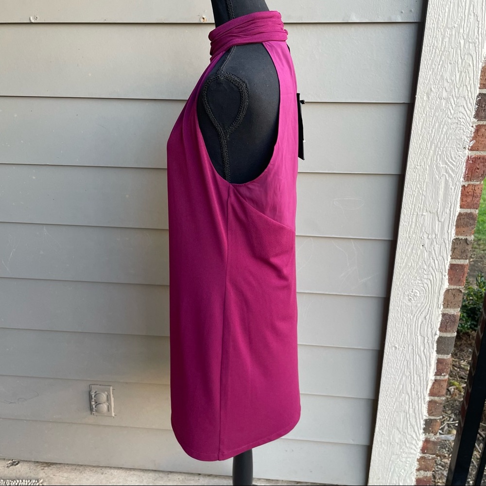 Rachel Zoe High Neck Shiley Dress (Boysenberry, 8) - Picture 6 of 14